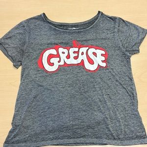 Gently used GREASE heather gray tshirt, light weight